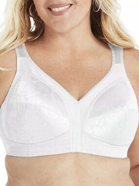 Playtex 18 Hour Ultimate Shoulder Comfort Wireless Bra White 38D Women's NWT